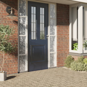 Película para janela fosca 90x500 cm PVC padrão de flor H