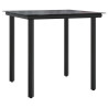3 pcs conjunto bistrô com almofadões vime PE cinzento claro 4