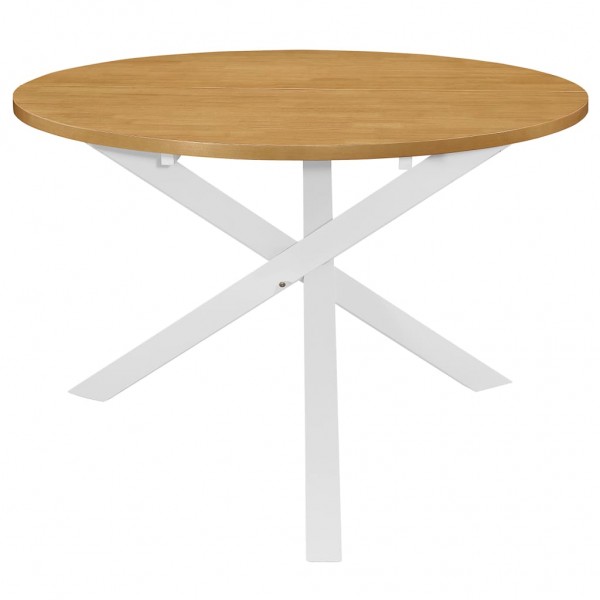 Juego de muebles de comedor 5 piezas MDF blanco M 2