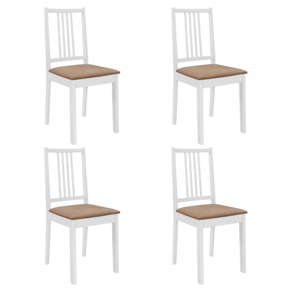 Juego de muebles de comedor 5 piezas MDF blanco M 5
