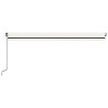 Toldo retráctil manual color crema 500x300 cm 4