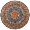 Set mesa y sillas bistró 3 piezas mosaico cerámica naranja/gris 4