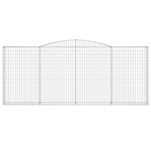 Cestos gabião arqueados 6pcs 400x30x160/180cm ferro galvanizado M 4