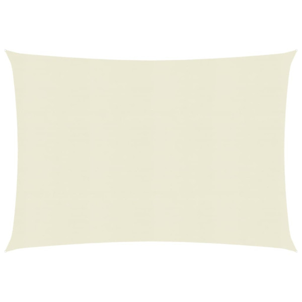 Toldo de vela crema HDPE 160 g/m² 2.5x3 m D
