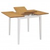 3 pcs conjunto de jantar MDF branco 3