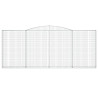 Cestas gaviones 5 uds forma de arco hierro 400x30x160/180 cm 4