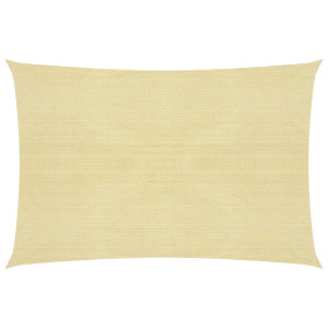 Toldo de vela rectangular HDPE 4x6 m beige H