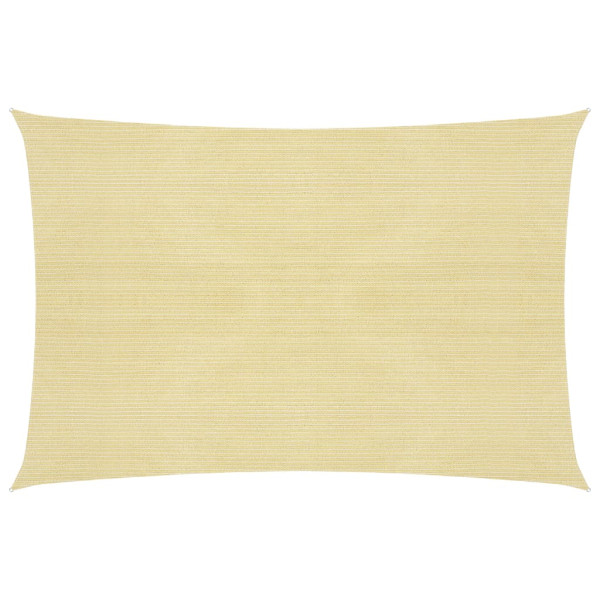 Toldo de vela beige HDPE 160 g/m² 6x7 m D