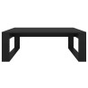 Mesa de centro madera contrachapada negro 100x100x35 cm 5