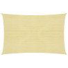 Toldo de vela beige HDPE 160 g/m² 3.5x4.5 m 1