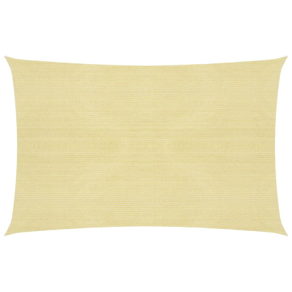 Toldo de vela beige HDPE 160 g/m² 4x5 m D