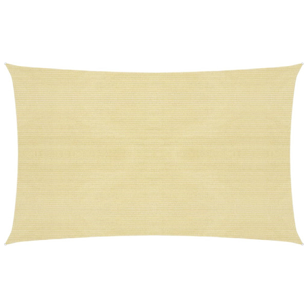 Toldo de vela beige HDPE 160 g/m² 3x5 m D