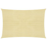 Toldo de vela beige HDPE 160 g/m² 5x7 m 1