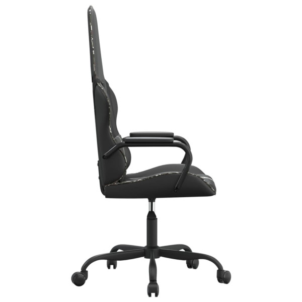 Silla gaming cuero sintético negro y camuflaje M 4