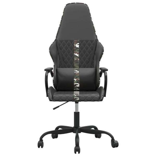 Cadeira gaming massagens couro artificial camuflagem e preto M 3
