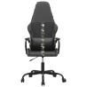 Silla gaming con masaje cuero sintético color camuflaje y negro 3