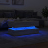 Mesa de centro con luces LED gris Sonoma 90x50x40 cm 5