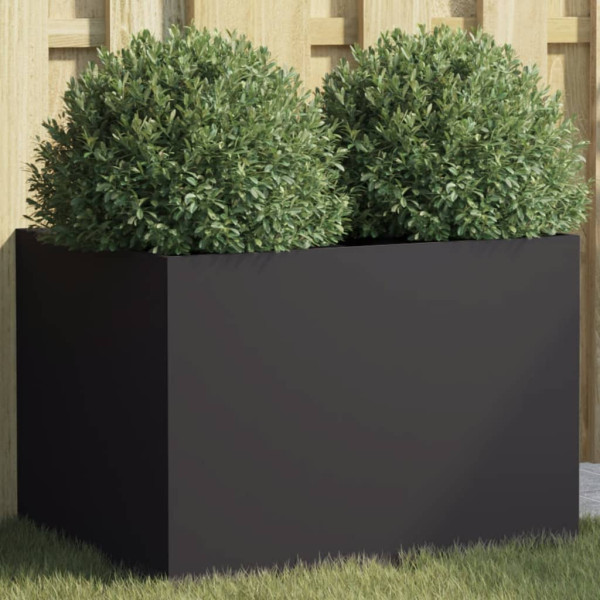 Jardinera de acero laminado en frío negro 62x47x46 cm D