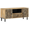 Mueble de TV madera maciza de mango 105x33x46 cm 2