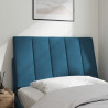 Cabecero de cama acolchado terciopelo azul 90 cm 3