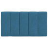 Cabecero de cama acolchado terciopelo azul 90 cm 5