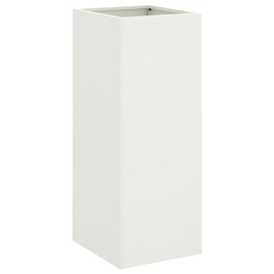 Vaso/floreira 32x29x75 cm aço branco H