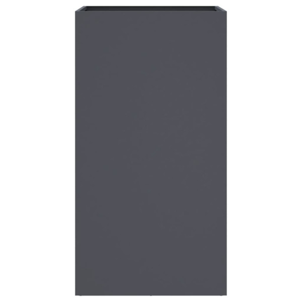 Jardinera de acero laminado en frío antracita 42x38x75 cm M 5