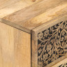 Mesitas de noche 2 uds madera maciza de mango 40x33x46 cm 2