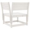 8 pcs conjunto lounge de jardim pinho maciço branco 5