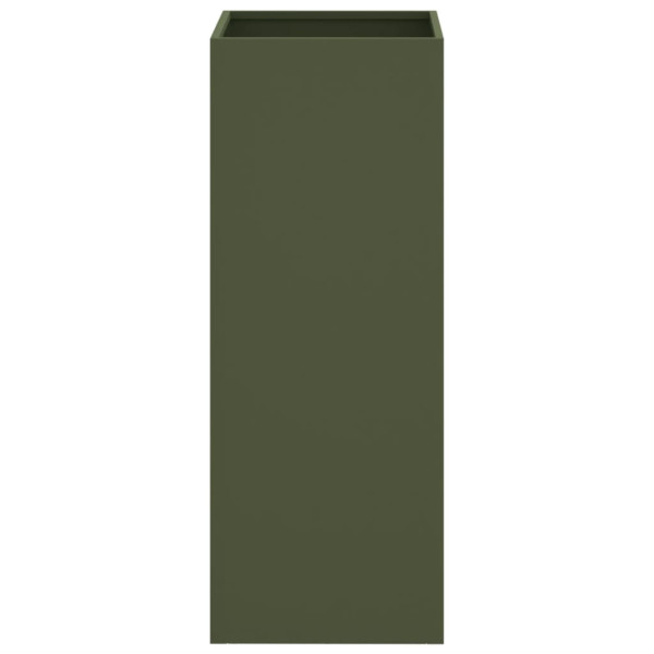Vaso/floreira 32x29x75 cm aço verde azeitona M 4