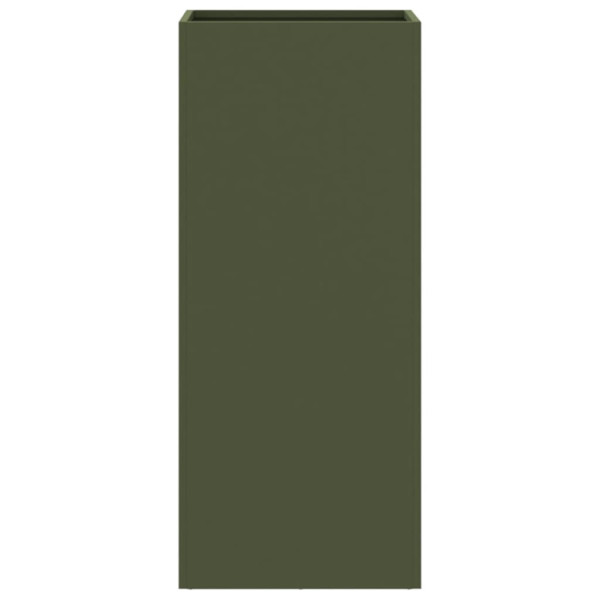 Jardinera de acero laminado en frío verde oliva 32x27.5x75 cm M 5