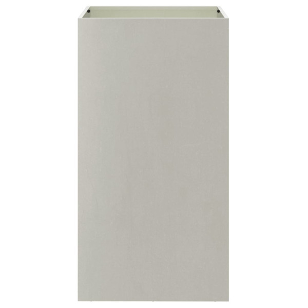 Vaso/floreira 42x38x75 cm aço inoxidável prateado M 4