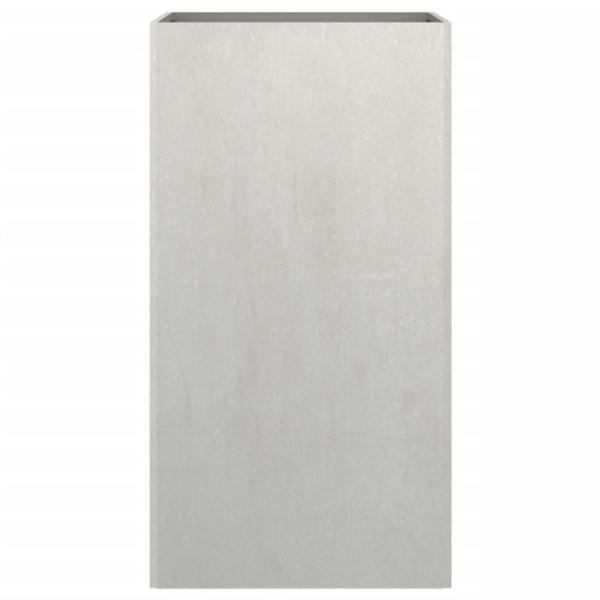 Jardinera de acero inoxidable plateado 42x38x75 cm M 5