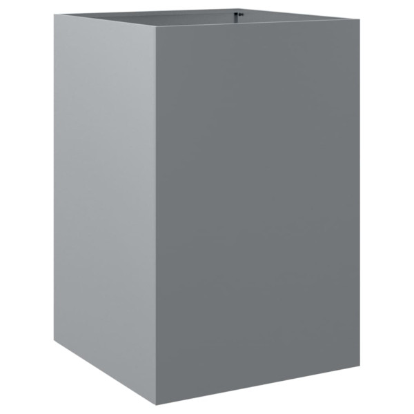 Vaso/floreira 52x48x75 cm aço galvanizado prateado M 2
