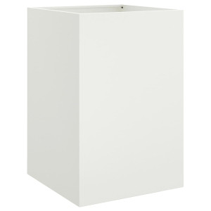 Vaso/floreira 52x48x75 cm aço branco H