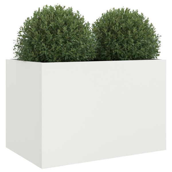 Jardinera de acero laminado en frío blanco 62x47x46 cm M 4
