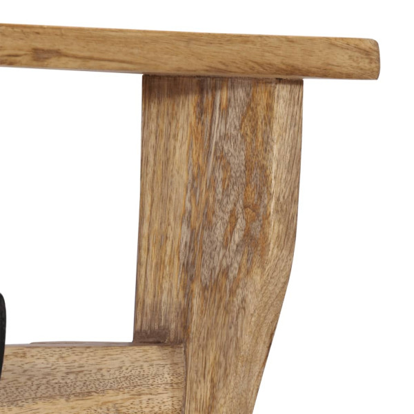 Perchero de pared con 4 ganchos madera maciza de mango M 4