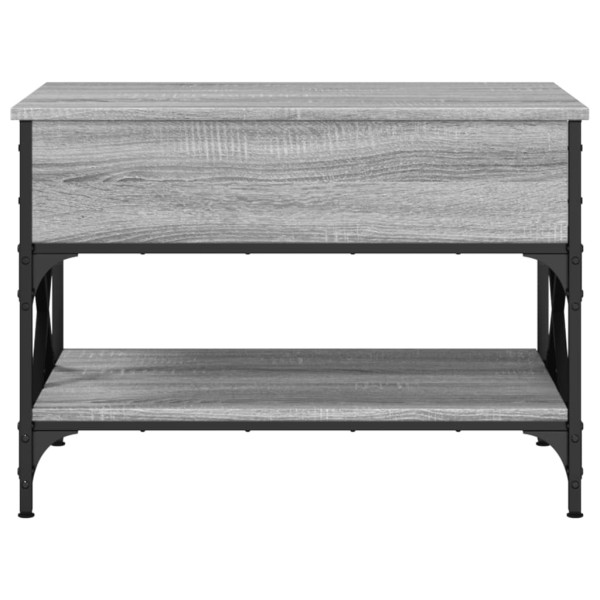 Mesa de centro madera ingeniería gris Sonoma 70x50x50 cm M 5