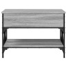 Mesa de centro madera ingeniería gris Sonoma 70x50x50 cm 5