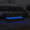 Mesa de centro con luces LED roble Sonoma 90x50x40 cm 5