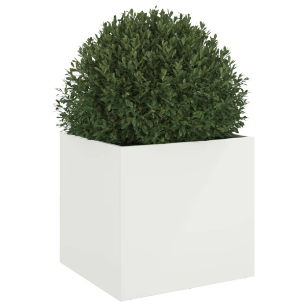 Jardinera de acero laminado en frío blanco 49x47x46 cm M 4