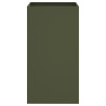 Vaso/floreira 42x38x75 cm aço verde azeitona 4