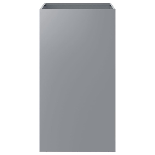 Vaso/floreira 42x38x75 cm aço galvanizado prateado M 4