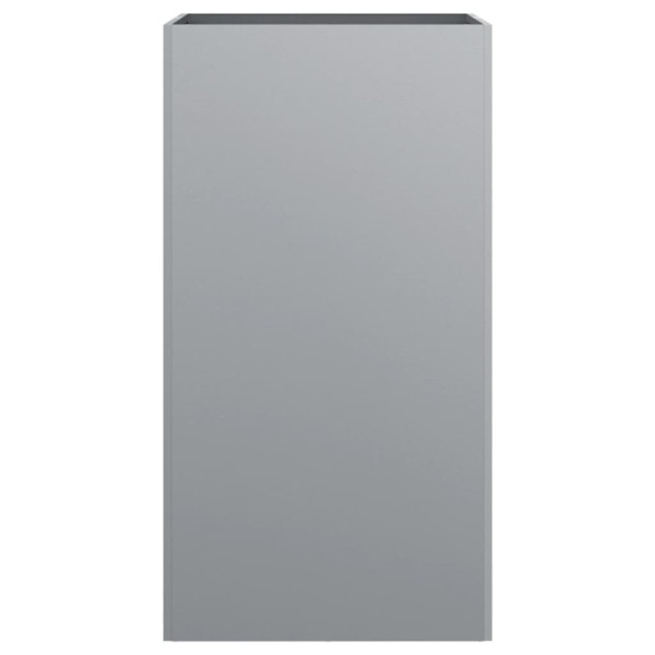 Vaso/floreira 42x38x75 cm aço galvanizado prateado M 5