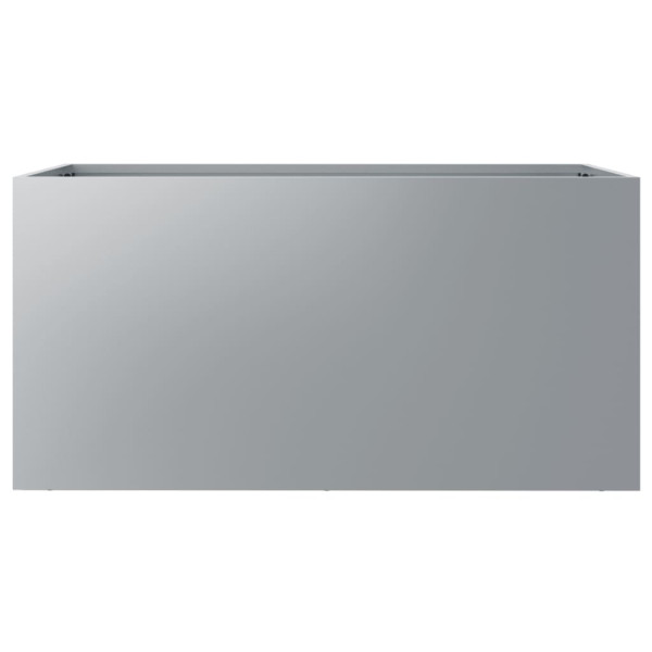 Vaso/floreira 62x30x29 cm aço galvanizado prateado M 5