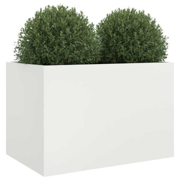 Jardinera de acero laminado en frío blanco 62x40x39 cm M 4