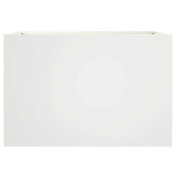 Vaso/floreira 62x40x39 cm aço branco M 5