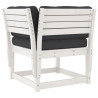 Set muebles jardín con cojines 8 pzas madera maciza pino blanco 5