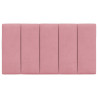 Almofadão de cabeceira 90 cm veludo rosa 5