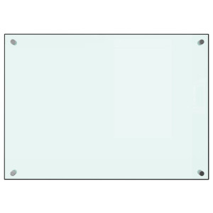 Protección salpicaduras cocina vidrio templado blanco 70x50 cm H